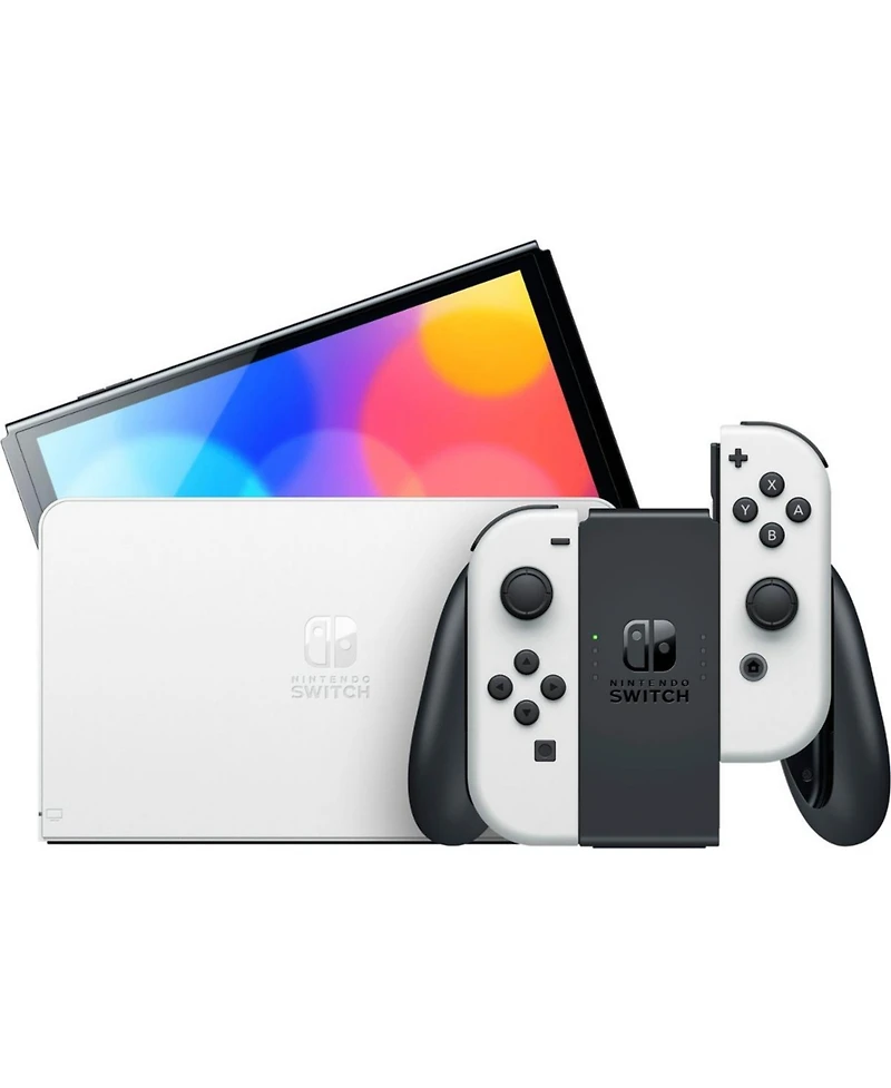 Nintendo Switch Oled White Bundle With Accessories and Detective Pikachu Returns Game