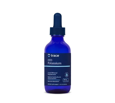 Trace Minerals Liquid Ionic Potassium Dietary Supplement | 99 mg Potassium Powered by Concentrace Electrolytes | Supports Hydration, Energy, & Normal