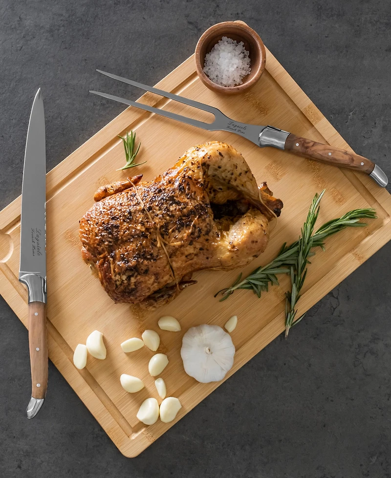 French Home Laguiole 2 Piece Carving with Wood Cutting Board