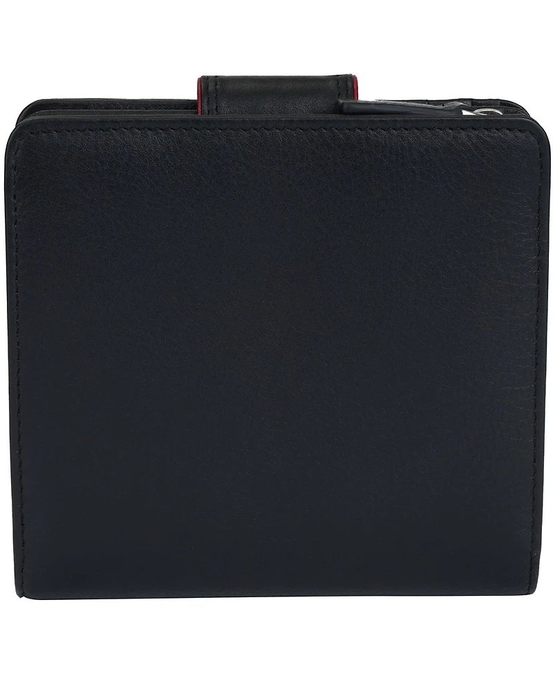 Mancini Women's Sonoma Rfid Secure Clutch Wallet