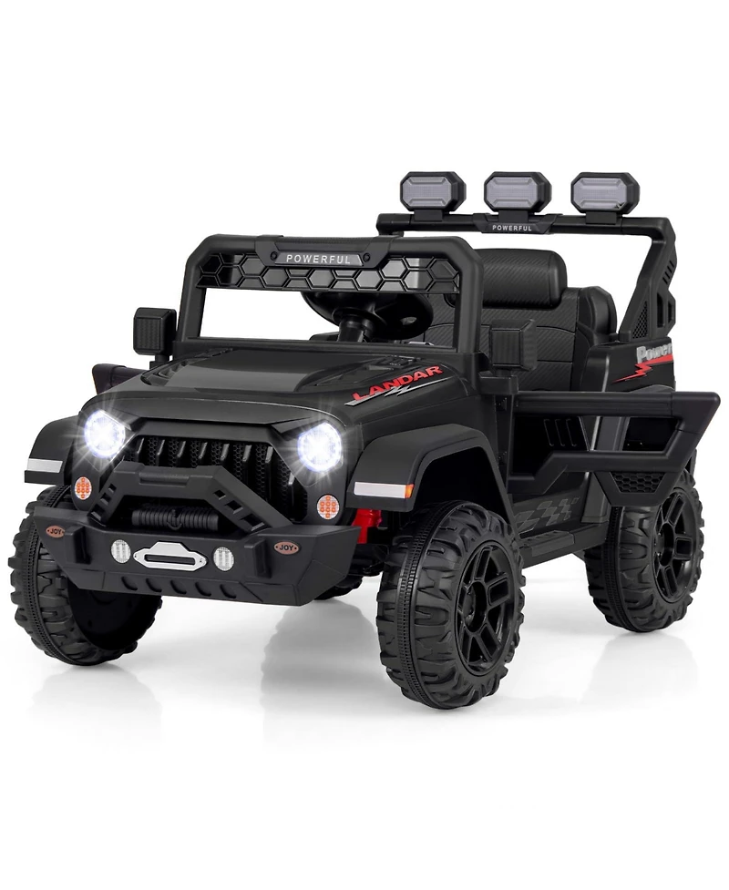 12V Electric Kids Ride on Truck with Remote Control and Music-Pink