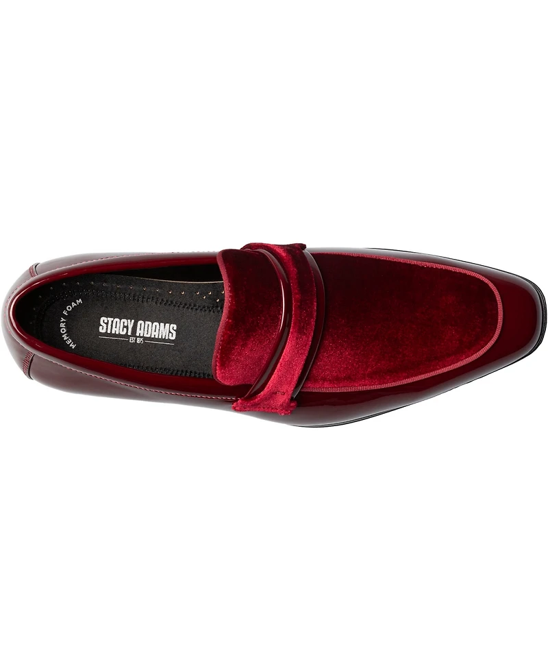 Stacy Adams Men's Spratley Moc Toe Saddle Slip On Loafer