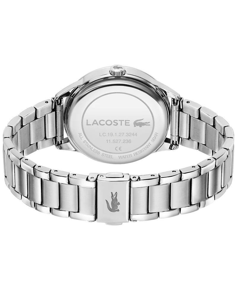 Lacoste Women's Ladycroc Silver Stainless Steel Bracelet Watch 36.5mm