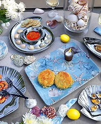 Certified International Silver Coast 3-d Nautilus Chip Dip