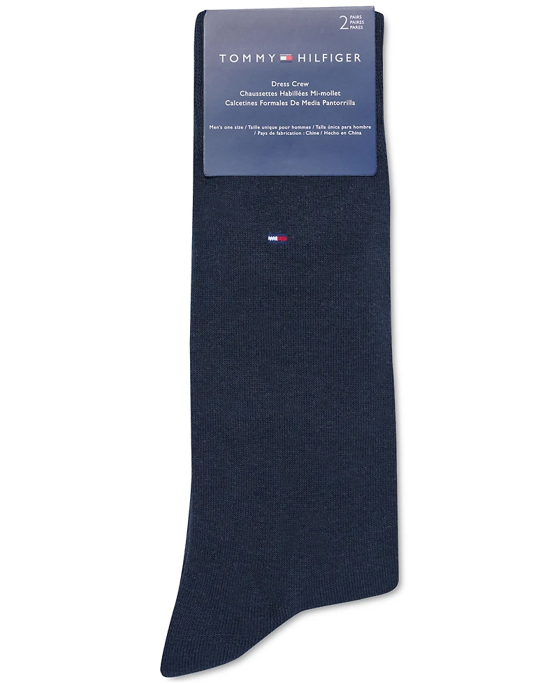 Tommy Hilfiger Men's 2-Pack Solid Dress Socks