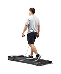 Sunny Health & Fitness Treadpad Sleek Stride Compact Smart Treadmill with 6-Level Auto Incline, Remote Control & Exclusive SunnyFit App Enhanced Bluet
