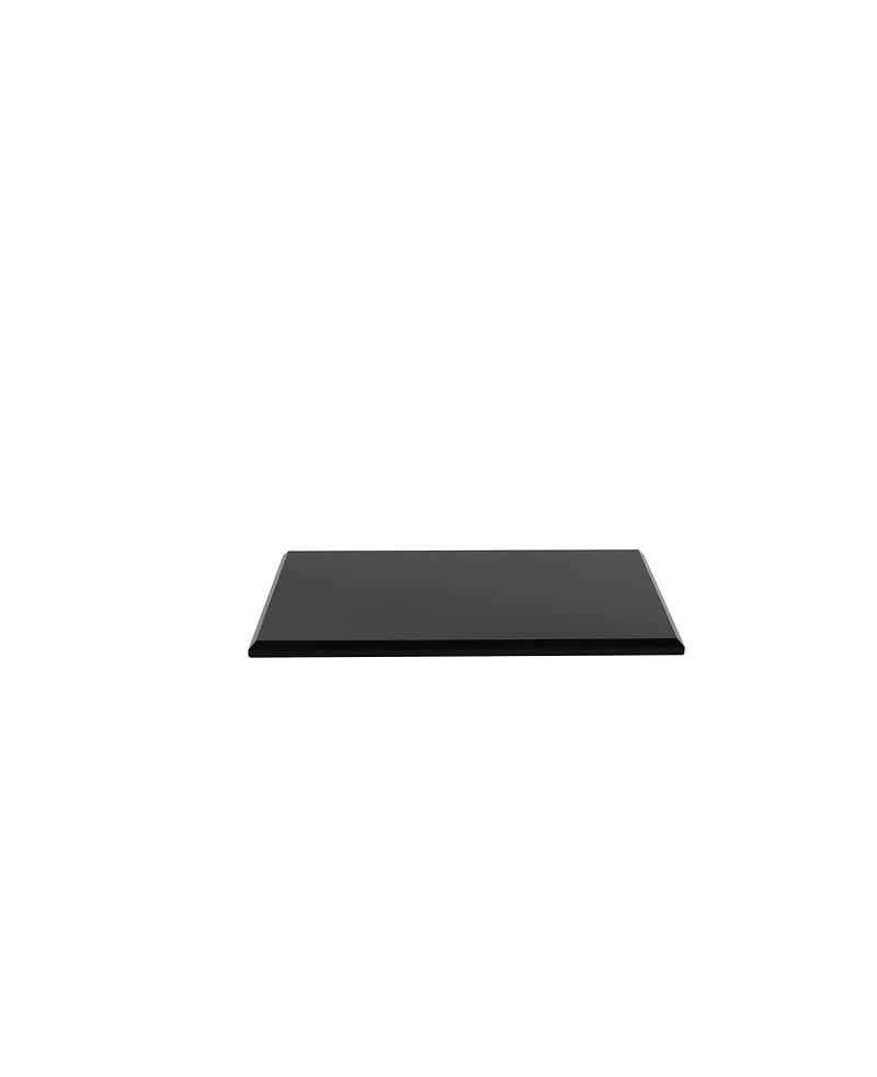 Lainy Home Modern Solid Crystal Tray, 9'' x 11''