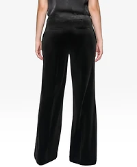 Karl Lagerfeld Paris Women's Velvet Rhinestone-Button Pants