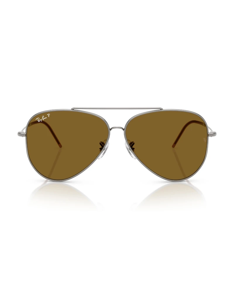Ray-Ban Unisex Aviator Reverse Polarized Sunglasses