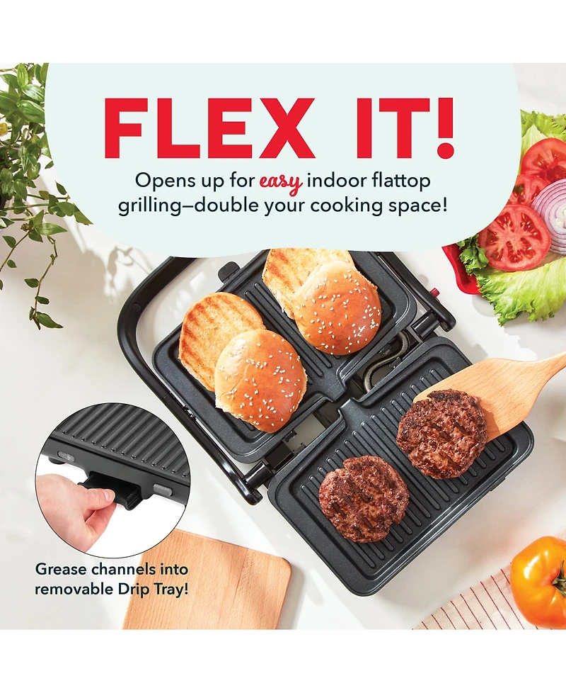 Dash Flex Press Electric Griddle & Grill System