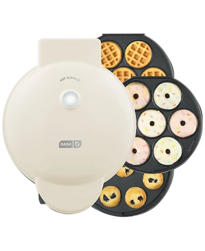Dash MultiMaker Treat Maker System with Removeable: Mini Cupcake, Donut, & Waffle Bite