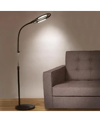 Brightech Lightview Pro Led Gooseneck Standing Magnifier Floor Lamp (2.25x) 5 Diopter