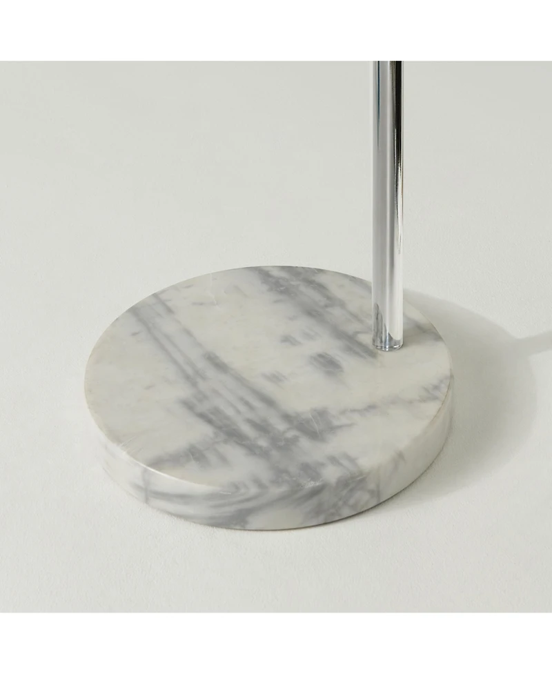 Olivia Led Contemporary Arc Floor Lamp with Heavy-Weighted Marble Base (75"), Bulb Included