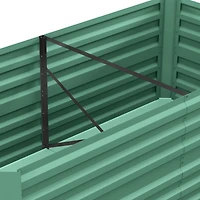 Galvanized Raised Garden Bed Kit (6' x 3' x 2', Light Green)