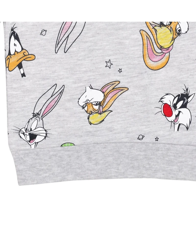 Space Jam Girls Looney Tunes Sylvester Bugs Bunny Daffy Duck French Terry Sweatshirt to