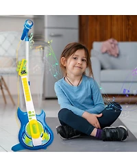 Contixo Pink Kids Guitar and Microphone Set - Adjustable Stand