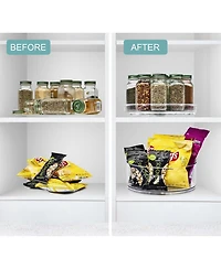 Sorbus Clear Acrylic Lazy Susan Organizer 3 Pack - for Fridge, Pantry, Cabinet, Table, Makeup, Set