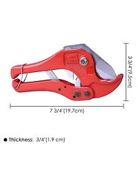 Pex Pipe Cutter 1 5/8” Rubber Pvc Tube Ratchet Type Plastic Hose Cutting Tool