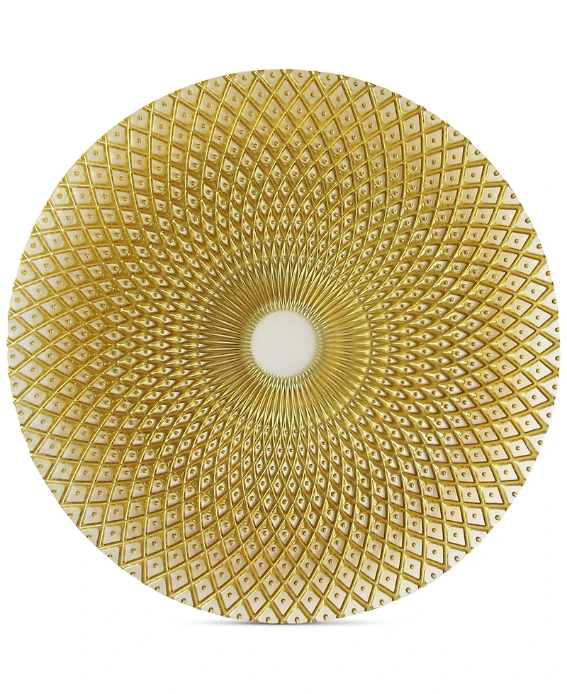 Jay Import American Atelier Glass Spiro Gold-Tone Charger Plate