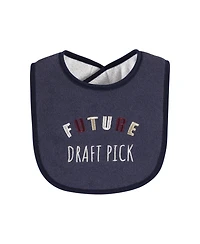 Hudson Baby Unisex Plush Fiber-Filled Cotton Terry Drool Bibs