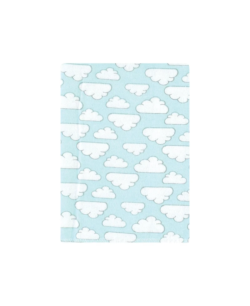 Hudson Baby Cotton Flannel Burp Cloths, 12-Pack