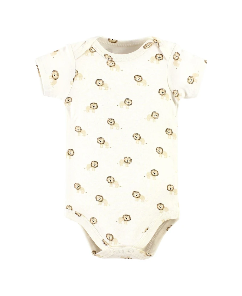 Hudson Baby Boys Cotton 3-Piece Outfit Bodysuit, Pants & Matching Bib