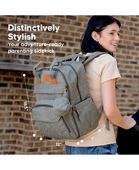 KeaBabies Rove Diaper Bag with Changing Pad, Waterproof Baby Bag, Travel Diaper