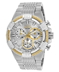 Invicta Men's 25863 Bolt Quartz Chronograph Silver Dial Watch