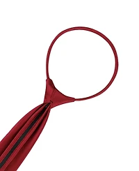 Calvin Klein Boys Broome Satin Solid Pre-Tied Zipper Necktie