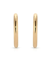 Ettika 18k Gold Plated Large Thick Classic Hoop Earrings