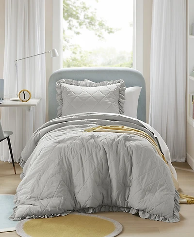 510 Design Phoebe Diamond Quilted Ruffle Edge 2-Pc. Comforter Set, Twin/Twin Xl
