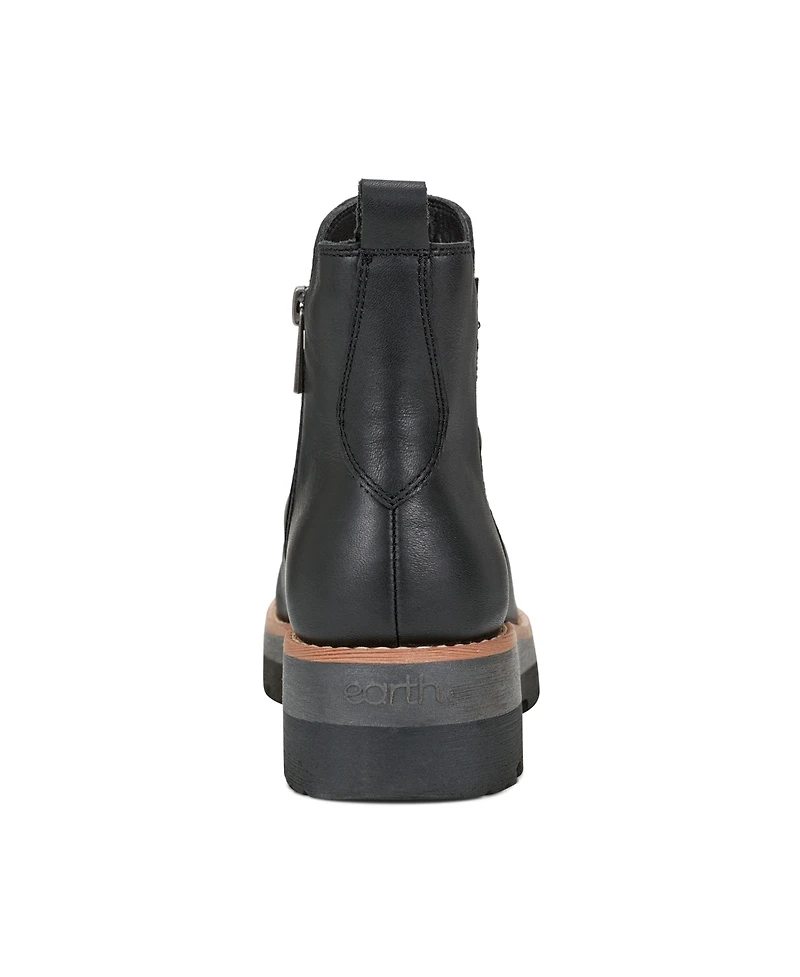 Earth Women's Yonder Waterproof Ruched Lug Sole Booties