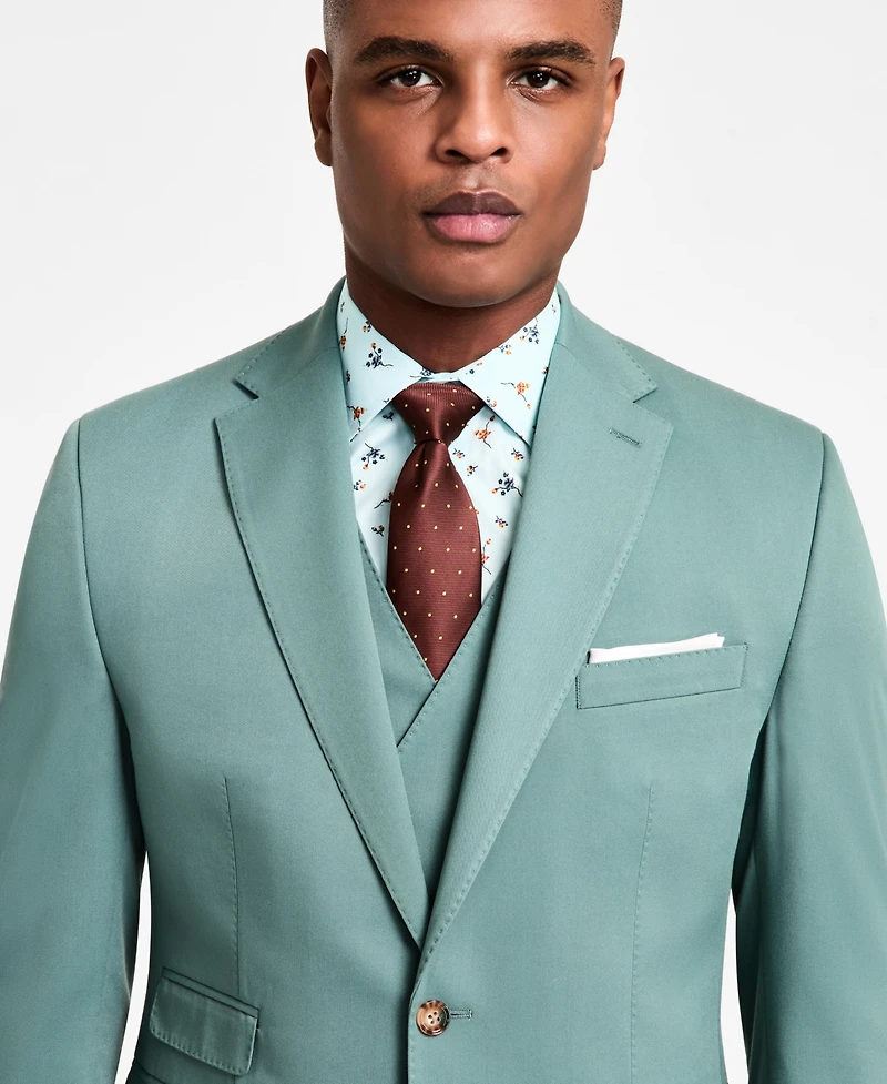 Tayion Collection Men's Classic Fit Solid Suit Jacket
