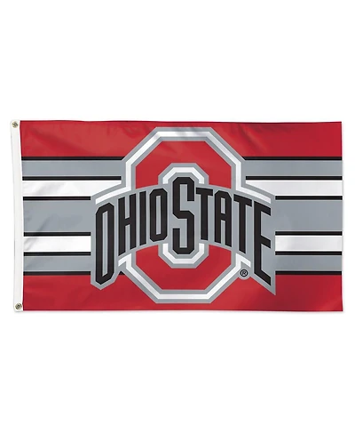 Wincraft Ohio State Buckeyes 3' x 5' Horizontal Stripe Deluxe Single-Sided Flag