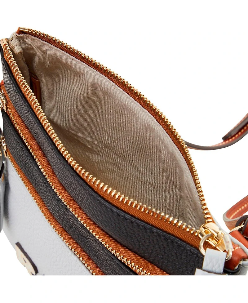 Dooney & Bourke Las Vegas Raiders Infield Triple Zip Crossbody Purse