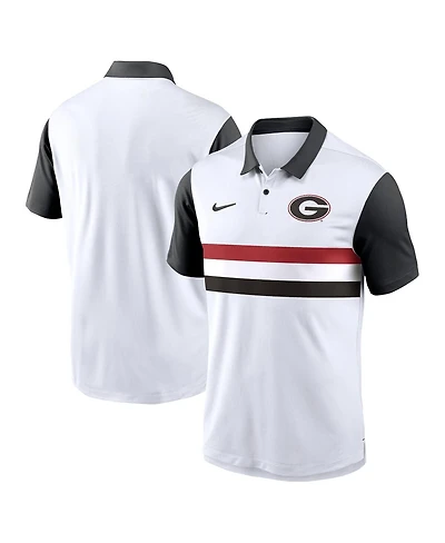 Nike Men's White Georgia Bulldogs Primetime Campus Vapor Performance Polo