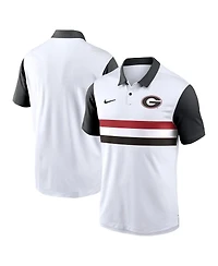 Nike Men's White Georgia Bulldogs Primetime Campus Vapor Performance Polo