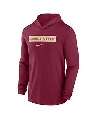 Nike Men's Garnet Florida State Seminoles Sideline Hoodie Performance Long Sleeve T-Shirt