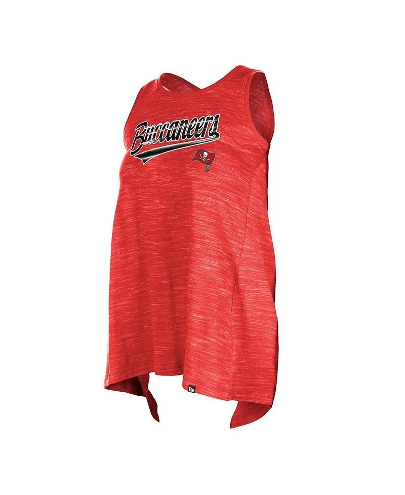 New Era Women's Red Tampa Bay Buccaneers Space Dye Active Tank Top