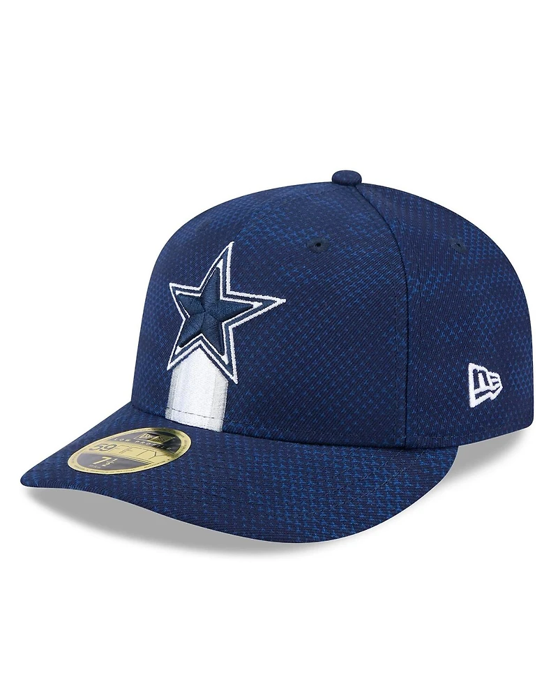 New Era Men's Navy Dallas Cowboys 2024 Sideline Low Profile 59FIFTY Fitted Hat