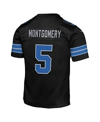 Nike Big Boys and Girls David Montgomery Black Detroit Lions Alternate Player Game Jersey