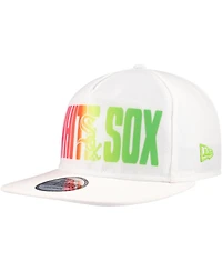 New Era Men's White Chicago White Sox Spring Spectrum Golfer Snapback Hat
