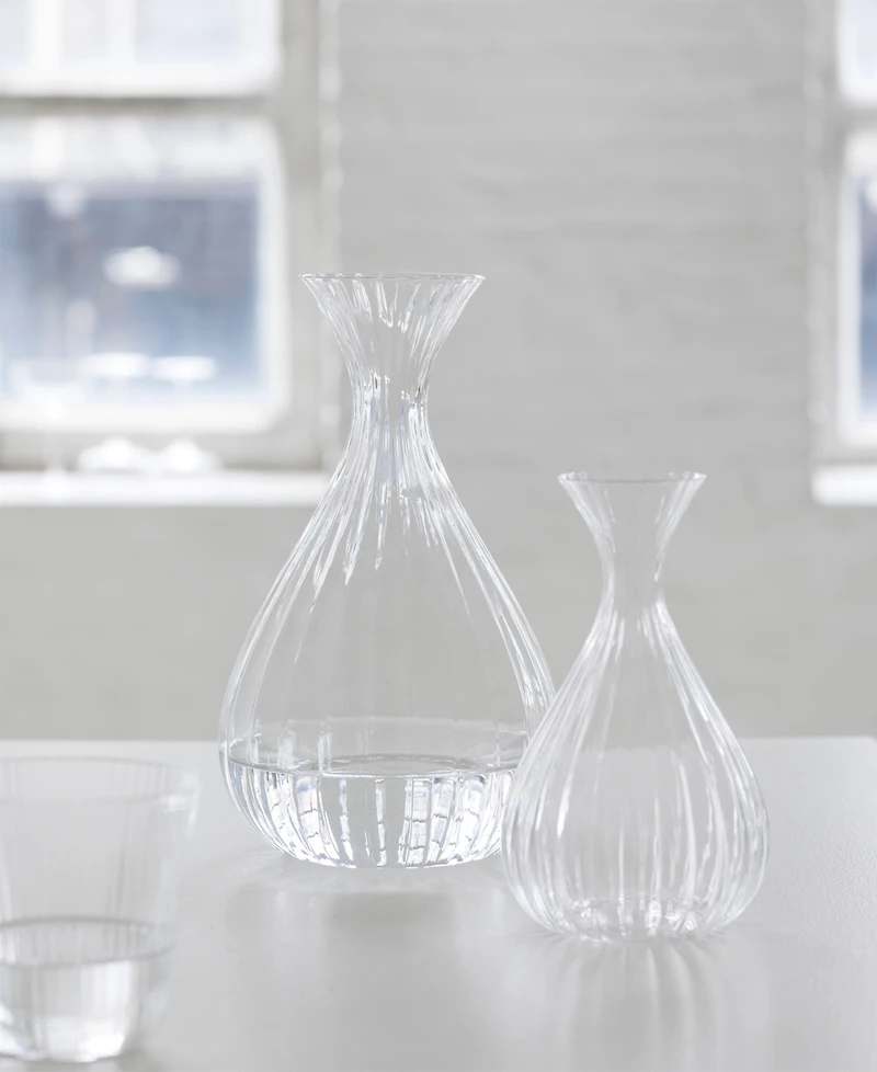 Serax Inku Large Transparent Ribbed Glass Carafe