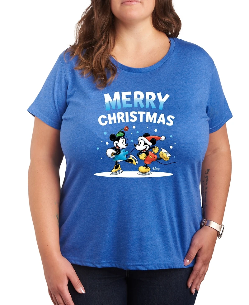 Hybrid Apparel Plus Disney Merry Christmas Graphic T-shirt