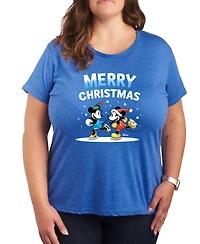 Hybrid Apparel Plus Disney Merry Christmas Graphic T-shirt