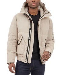 Michael Kors Men's Crinkle Nylon Heavy Short Snorkel Coat