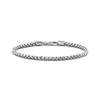 Vincero Men's Box Chain Bracelet, 3mm Rhodium-Plated Sterling Silver - Regular