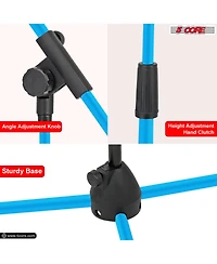 5 Core Microphone Stand Pair Floor Height Adjustable w Telescoping Boom Arm
