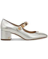 Circus Ny by Sam Edelman Elaine Embellished Mary-Jane Block-Heel Pumps