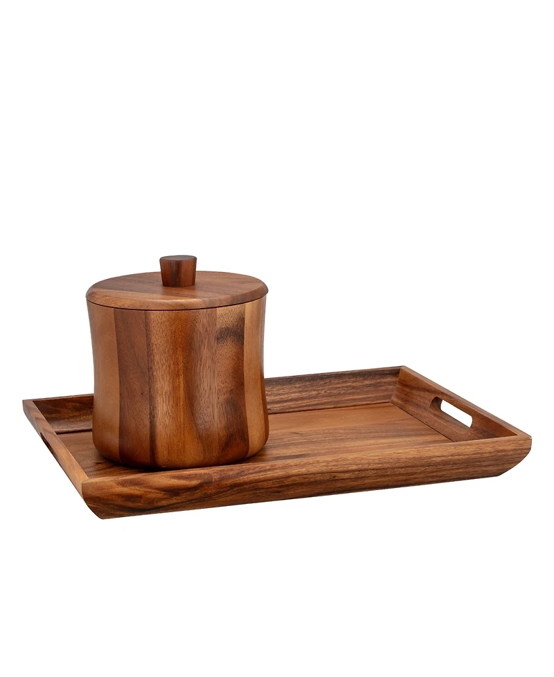 Kraftware Acacia 19.5" Gallery Serving Tray